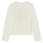 Girls Ivory Long Sleeve Top, 1, hi-res