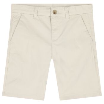 Boys Beige Chino Shorts
