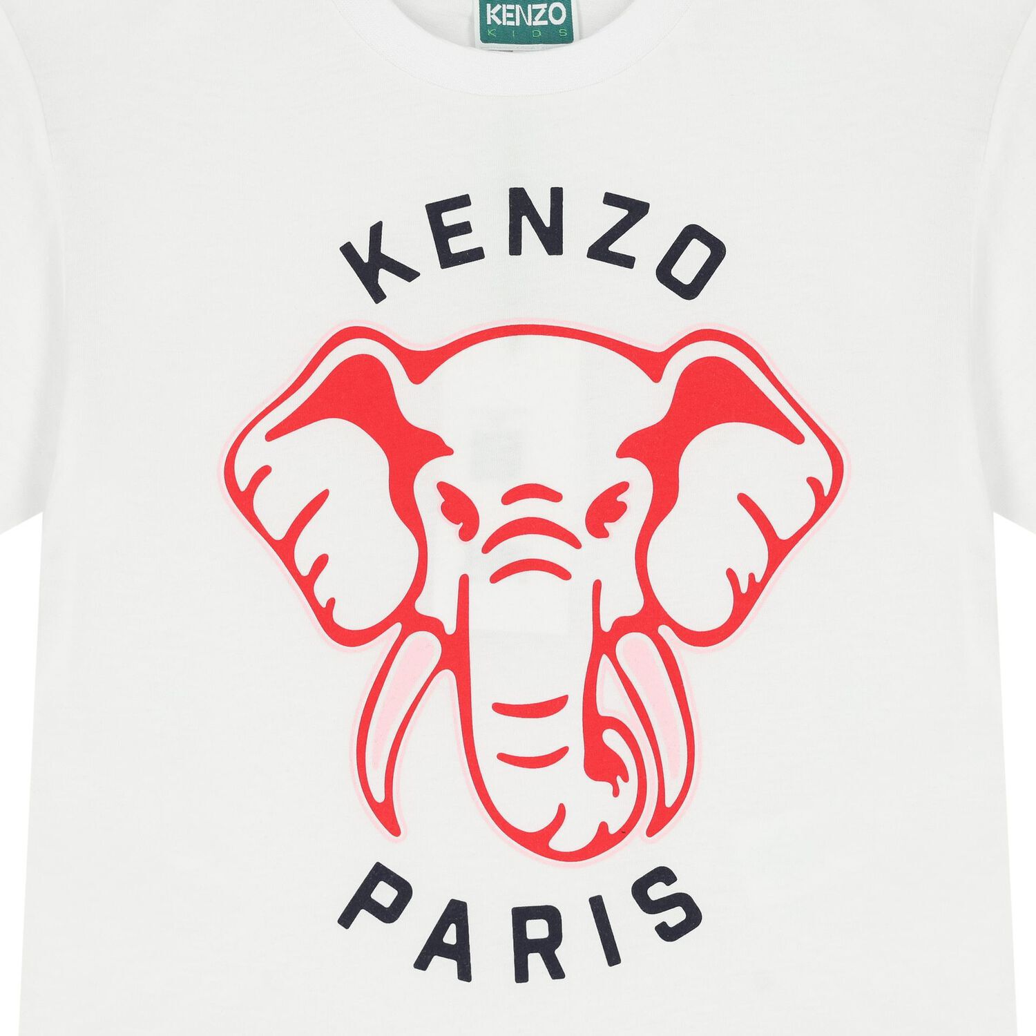 تيشيرت بنات بالشعار باللون الأبيض, 1, hi-res