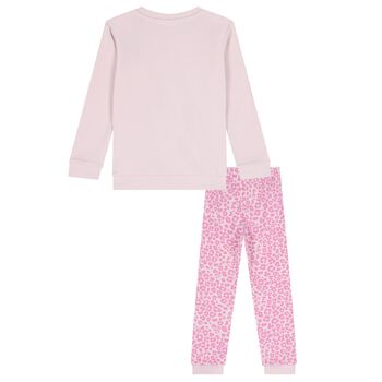 Girls Pink Teddy Bear Tracksuit