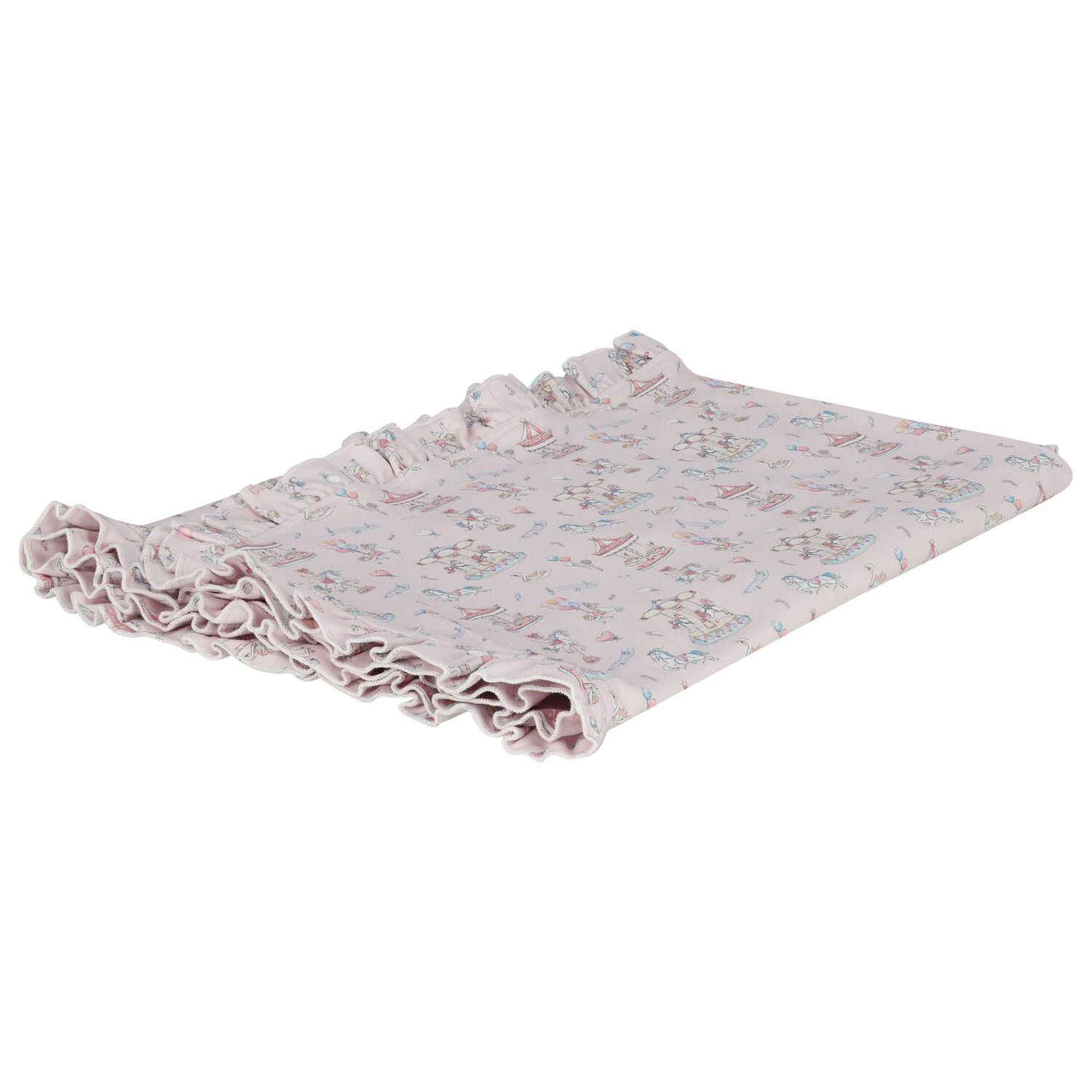 بطانية بالشعار باللون  الوردي و الأبيض, 1, hi-res