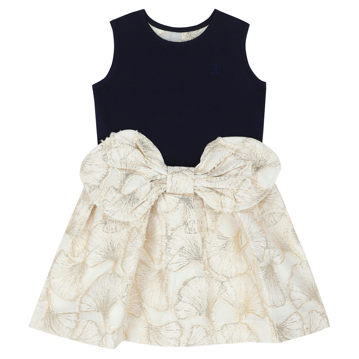 Girls Navy & Gold Dress, 1, hi-res image number null