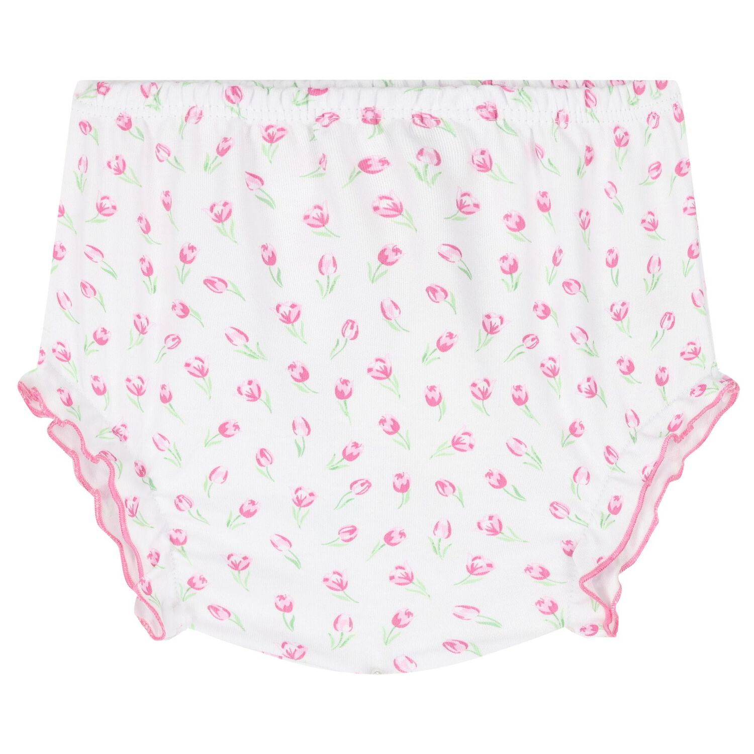 Baby Girls White Tulip Blossoms Dress Set, 1, hi-res