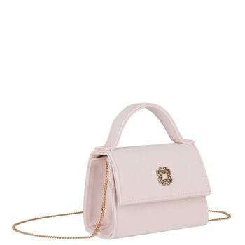 Girls Pink Crepe Handbag