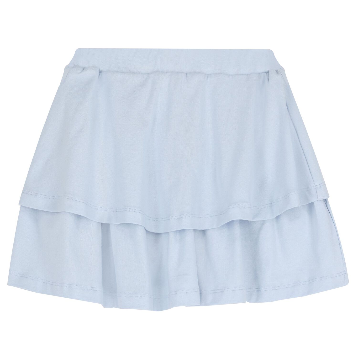 Girls White & Blue Embellished Skirt Set, 1, hi-res image number null