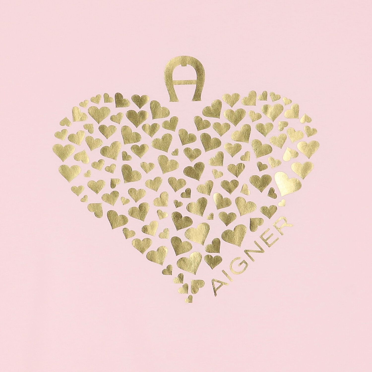 Baby Girls Pink & Gold Heart Logo Blanket, 2, hi-res