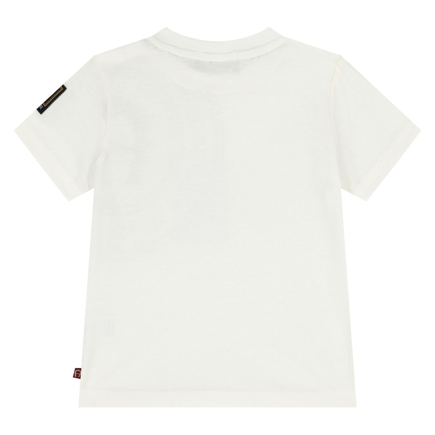 طقم شورت للأولاد باللون العاجي والبيج بشعار, 1, hi-res