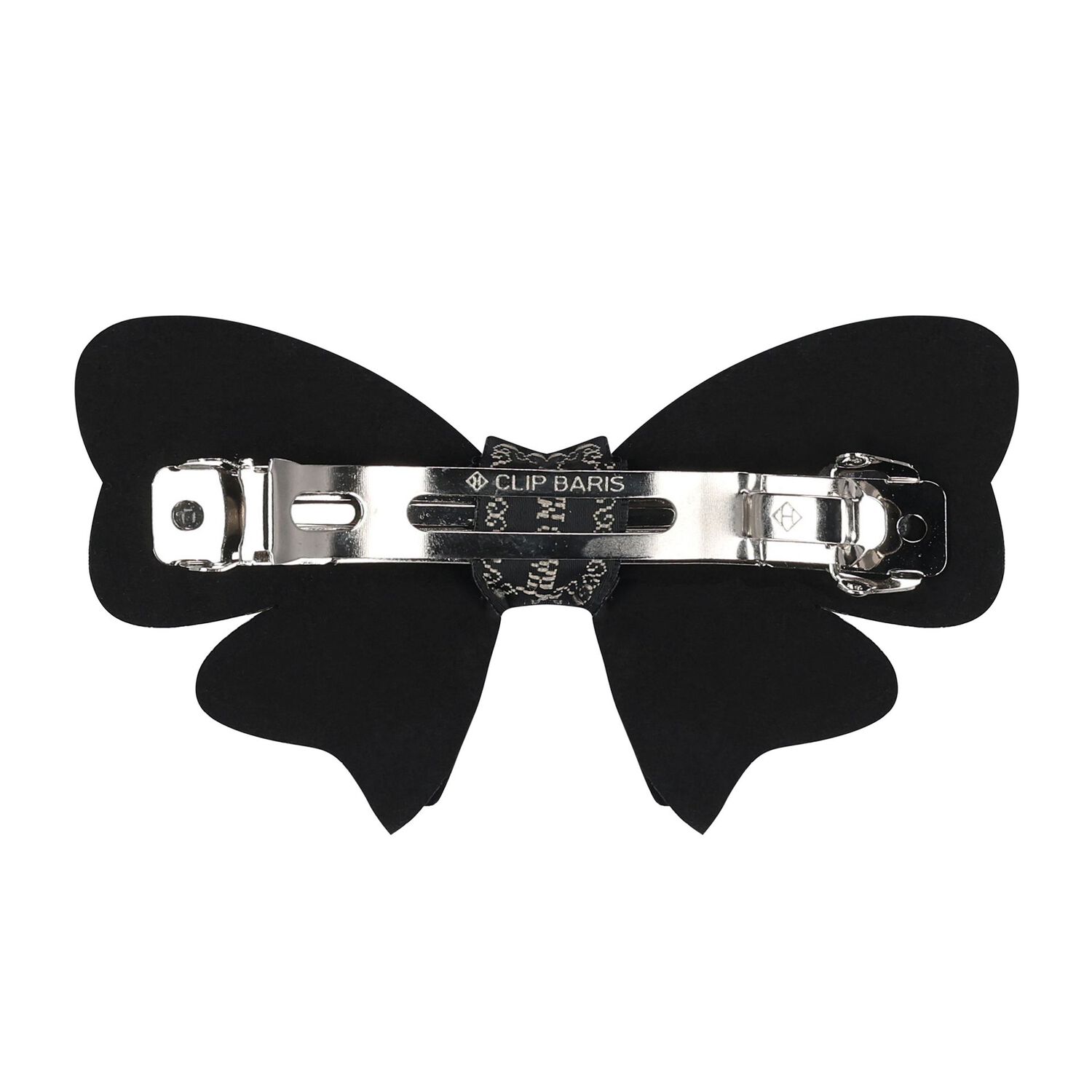 Girls Silver Diamante Bow Hairclip  , 1, hi-res