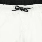 Boys White Logo Shorts, 1, hi-res