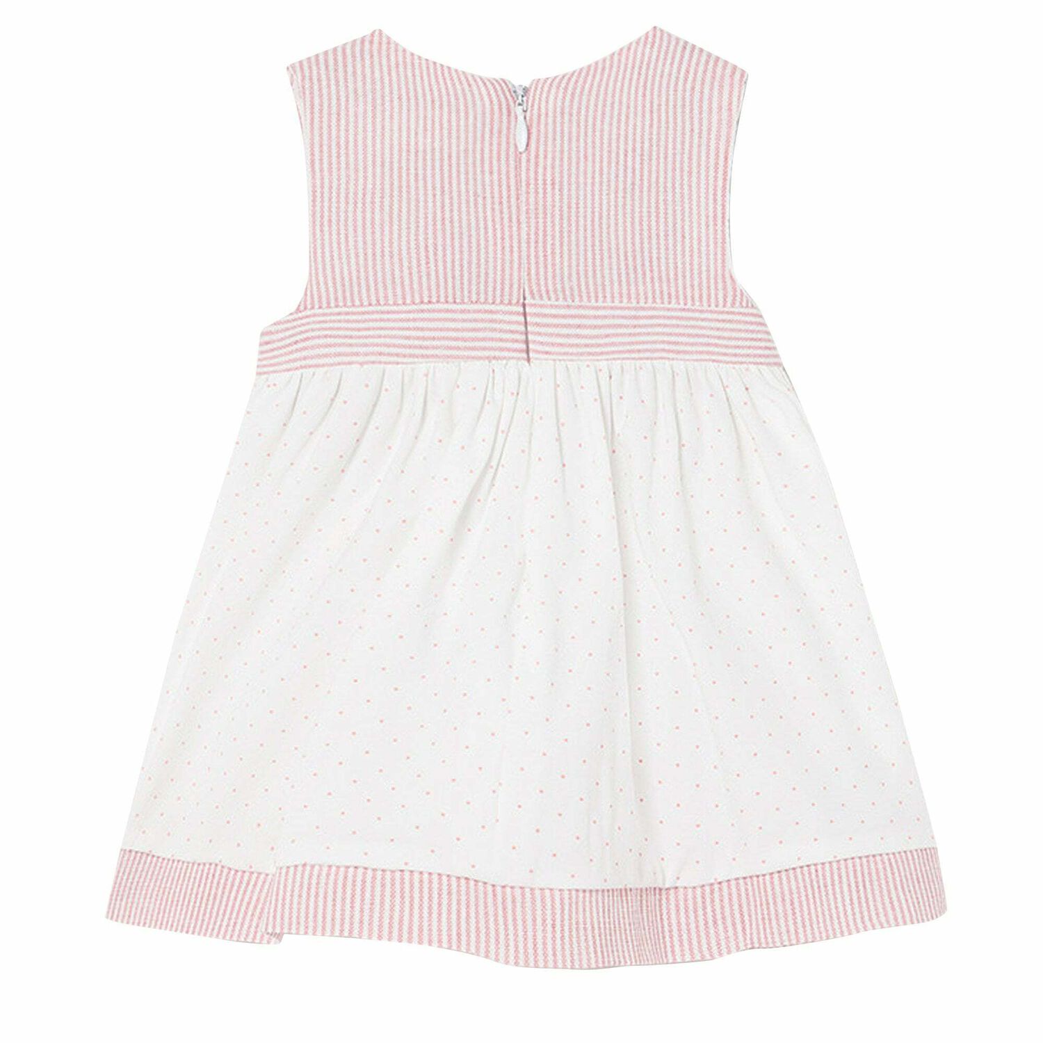 Baby Girls Pink & White Dress, 2, hi-res image number null