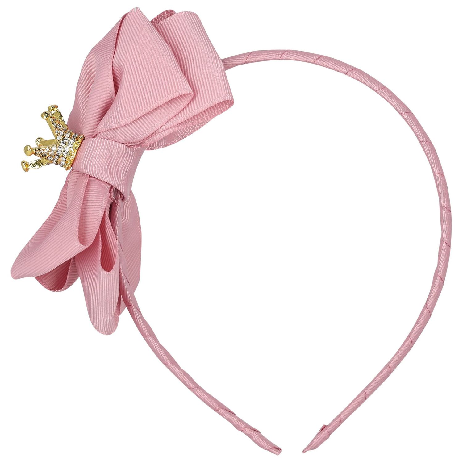 طوق شعر بفيونكة باللون الزهرى للبنات, 2, hi-res image number null