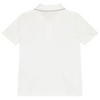 Boys Ivory Logo Polo Shirt, 1, hi-res