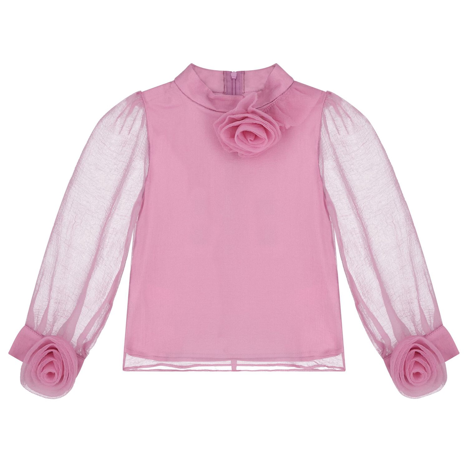 طقم تنورة بطبعة الزهور باللون الوردي للبنات, 1, hi-res image number null