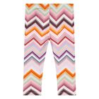 Younger Girls Multi-Coloured Zig Zag Leggings, 1, hi-res