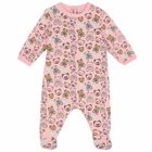 Pink Teddy Logo Babygrow, 2, hi-res