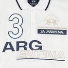 قميص بولو باللون أبيض بشعار للأولاد, 1, hi-res