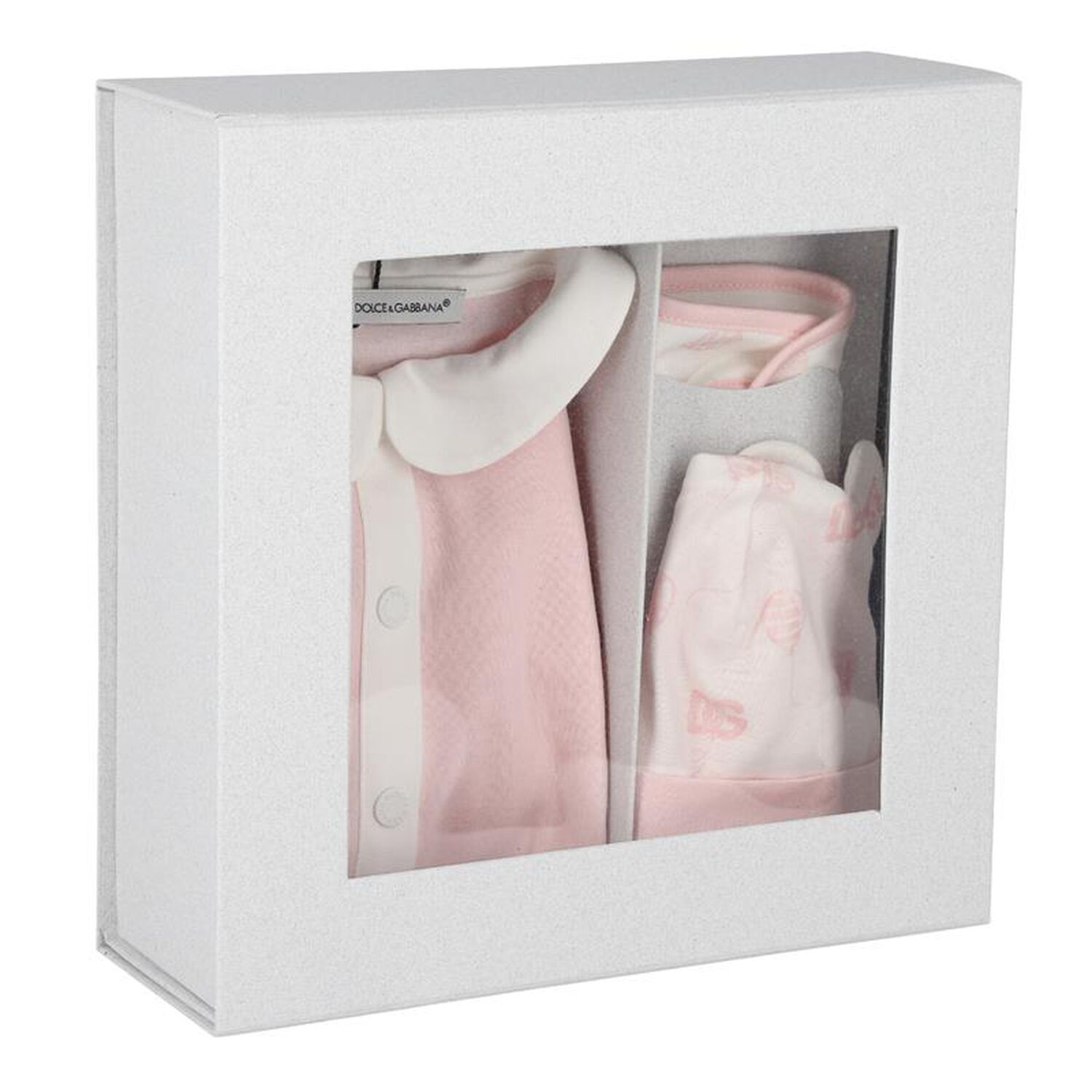 Baby Girls Pink Babygrow Gift Set, 1, hi-res