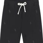 Girls Black Logo Joggers, 1, hi-res