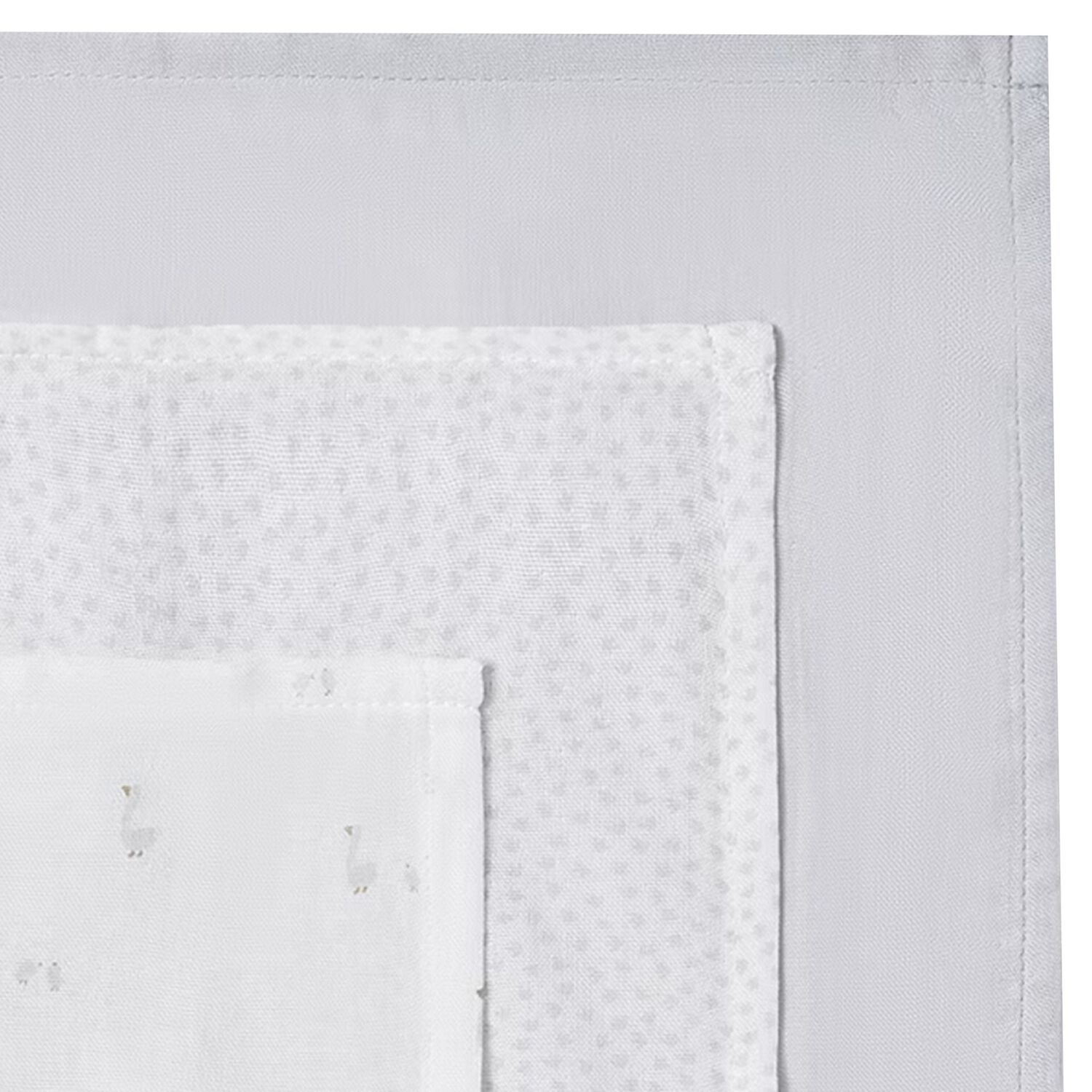 غطاء موسلين للأطفال باللون العاجي والرمادي للاولاد (3  قطع ), 1, hi-res