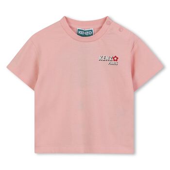 Younger Girls Pink Logo T-Shirt