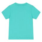 Younger Boys Turquoise Logo T-Shirt, 2, hi-res