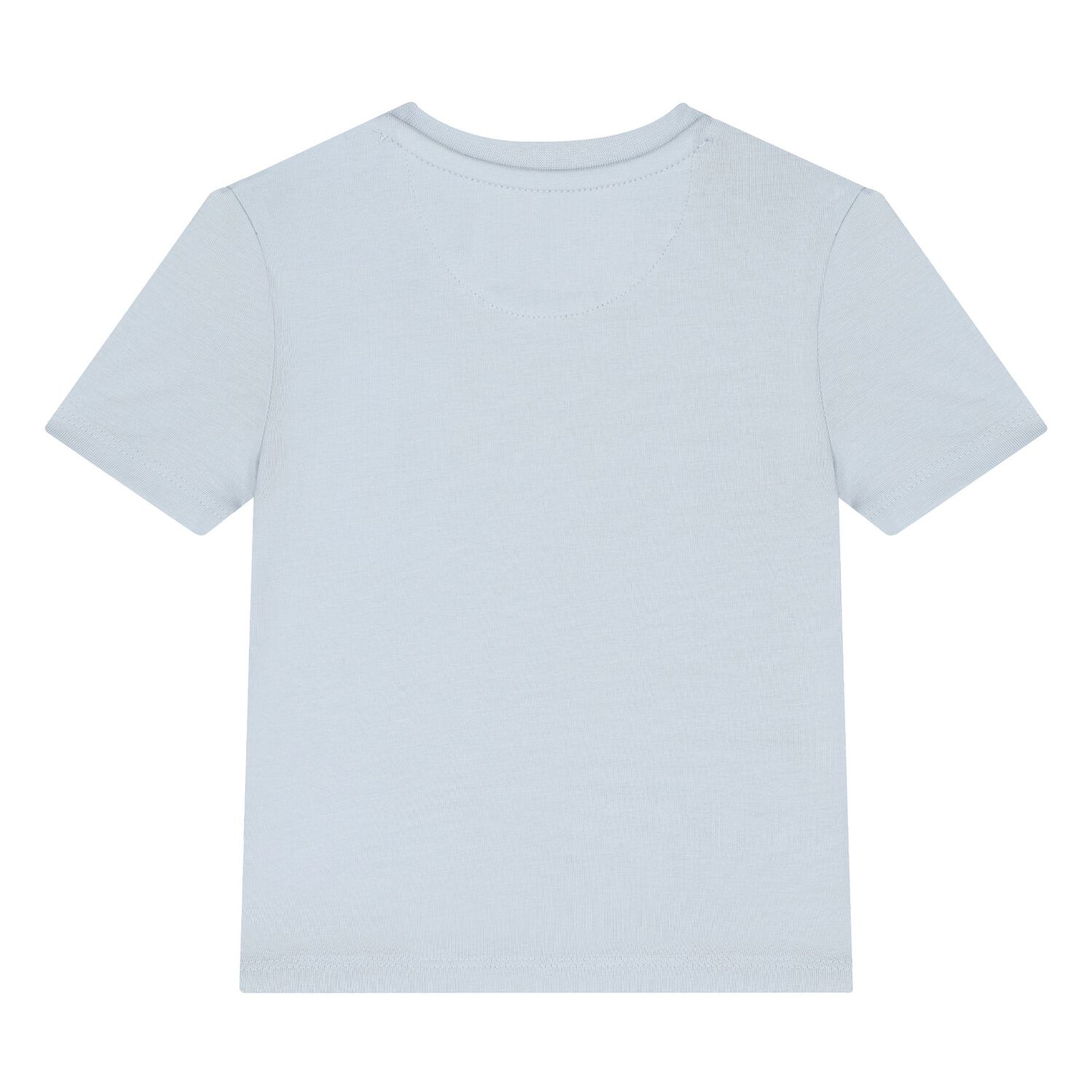 تي شيرت أولاد بالشعار باللون الأزرق, 6, hi-res