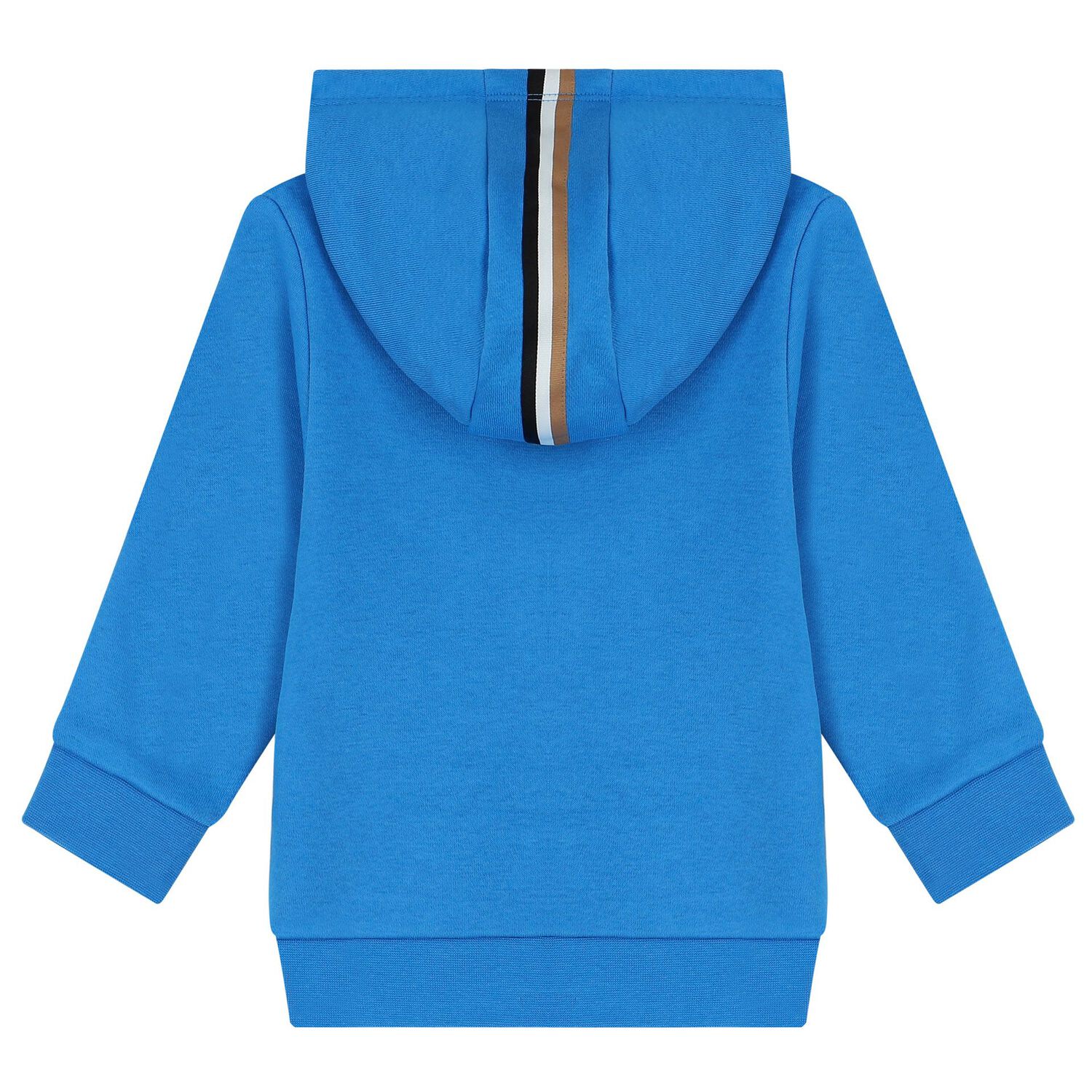Younger Blue Logo Hooded Zip Up Top, 2, hi-res