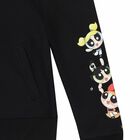 Girls Black Powerpuff Girls Zip Up Top, 1, hi-res