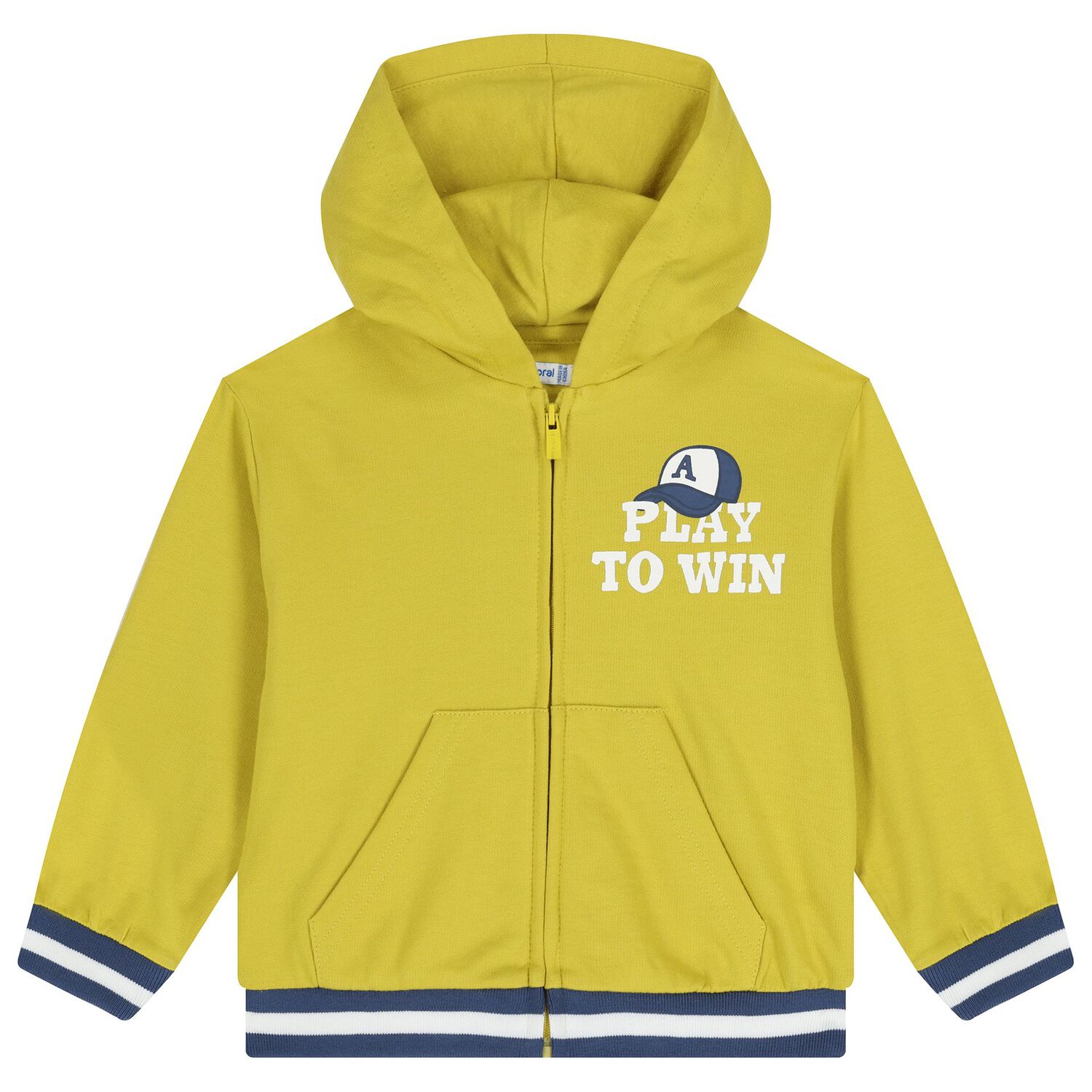 طقم رياضي باللونين الازرق و الابيض للأولاد الصغار (3 قطع), 1, hi-res