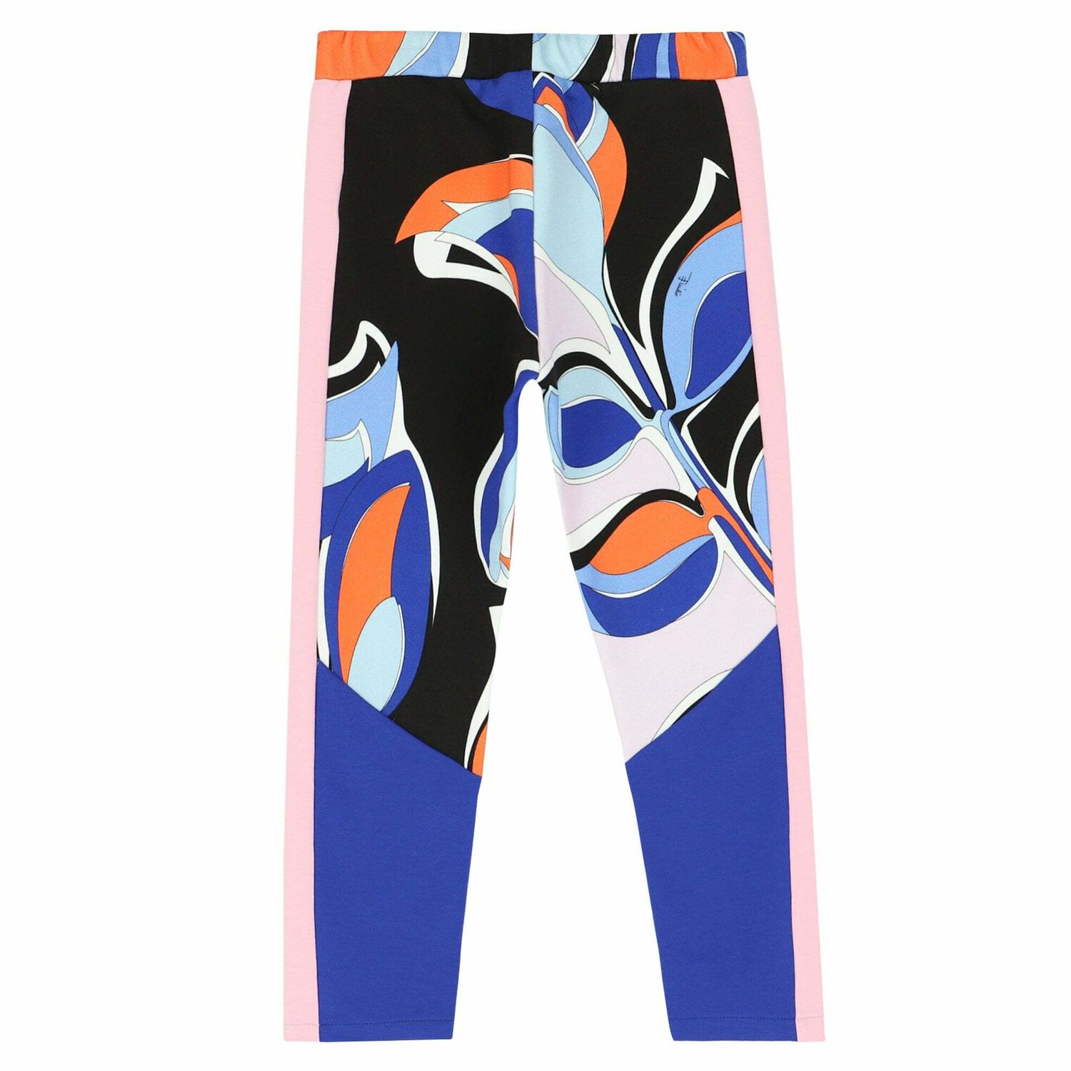 Girls Blue, Pink & Black Leggings, 1, hi-res