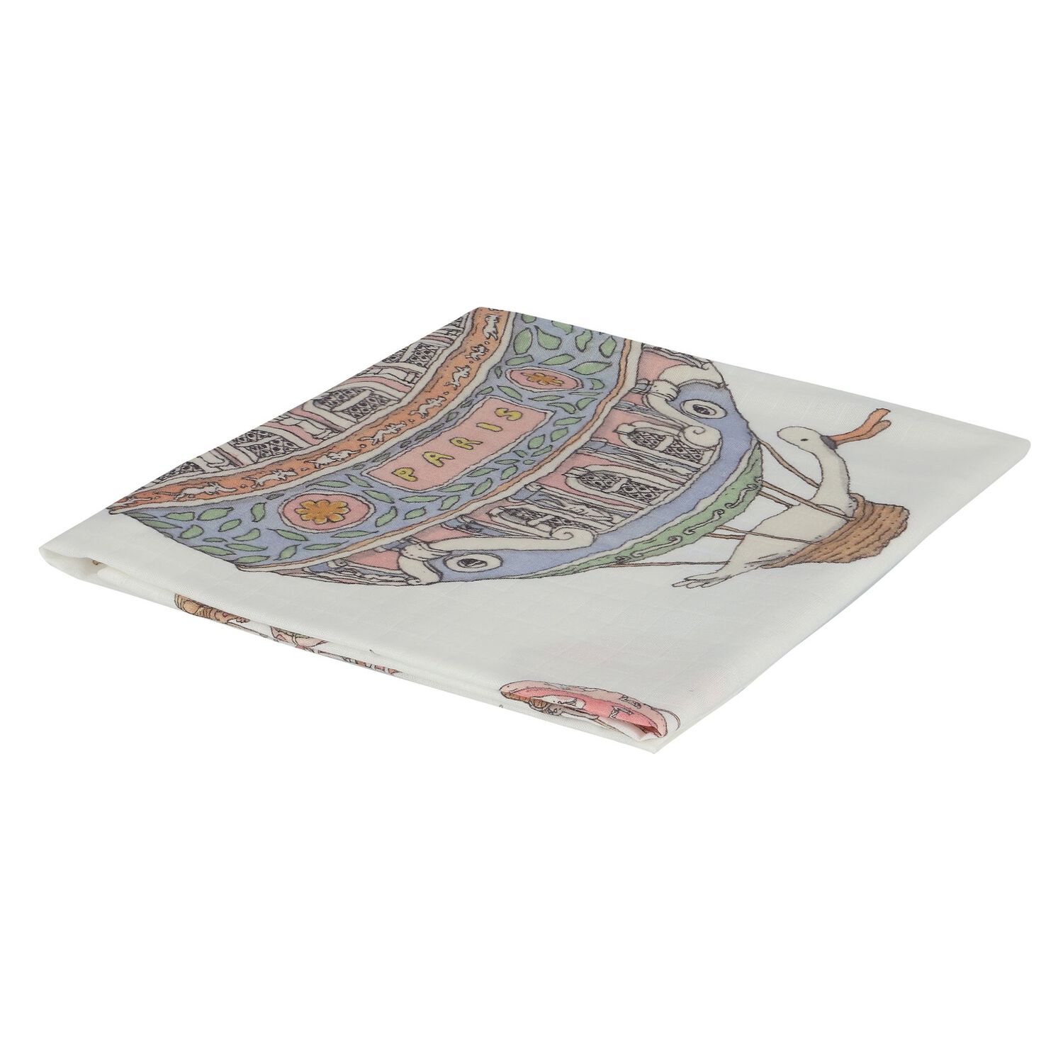 White Hot Air Balloons Swaddle Blanket, 1, hi-res