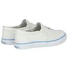 Girls Ivory Slip-On Trainers, 1, hi-res