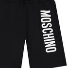 شورت بالشعار باللون الأسود للأولاد, 3, hi-res