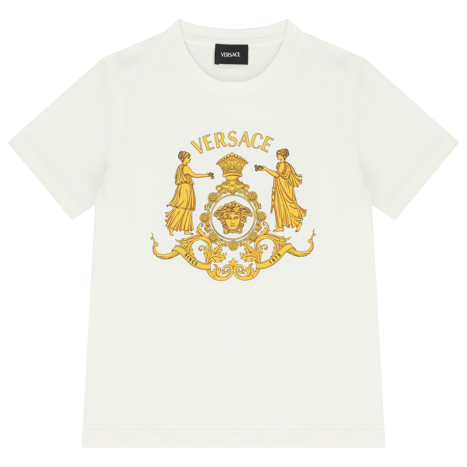 White Medusa Logo T-Shirt, 1, hi-res