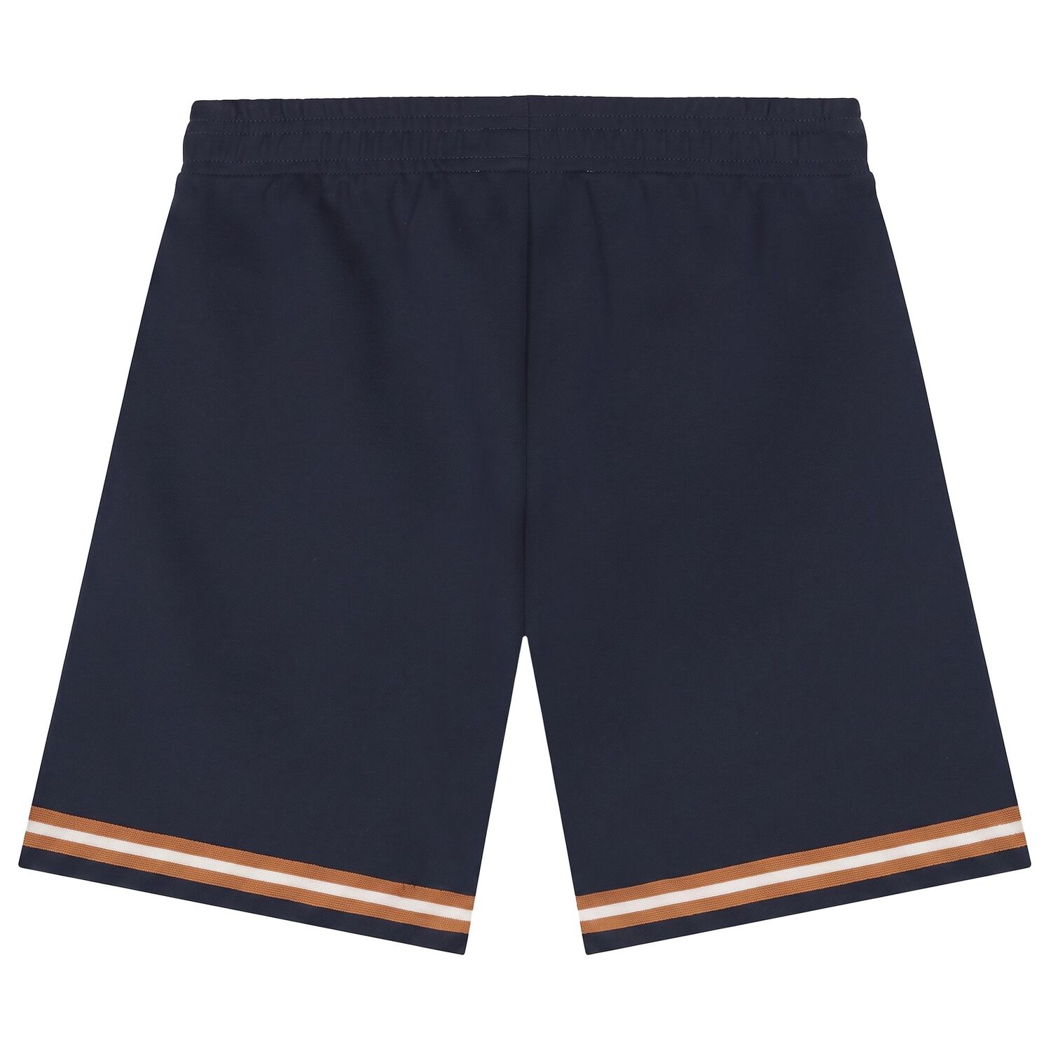 Boys Navy Blue Logo Shorts, 1, hi-res