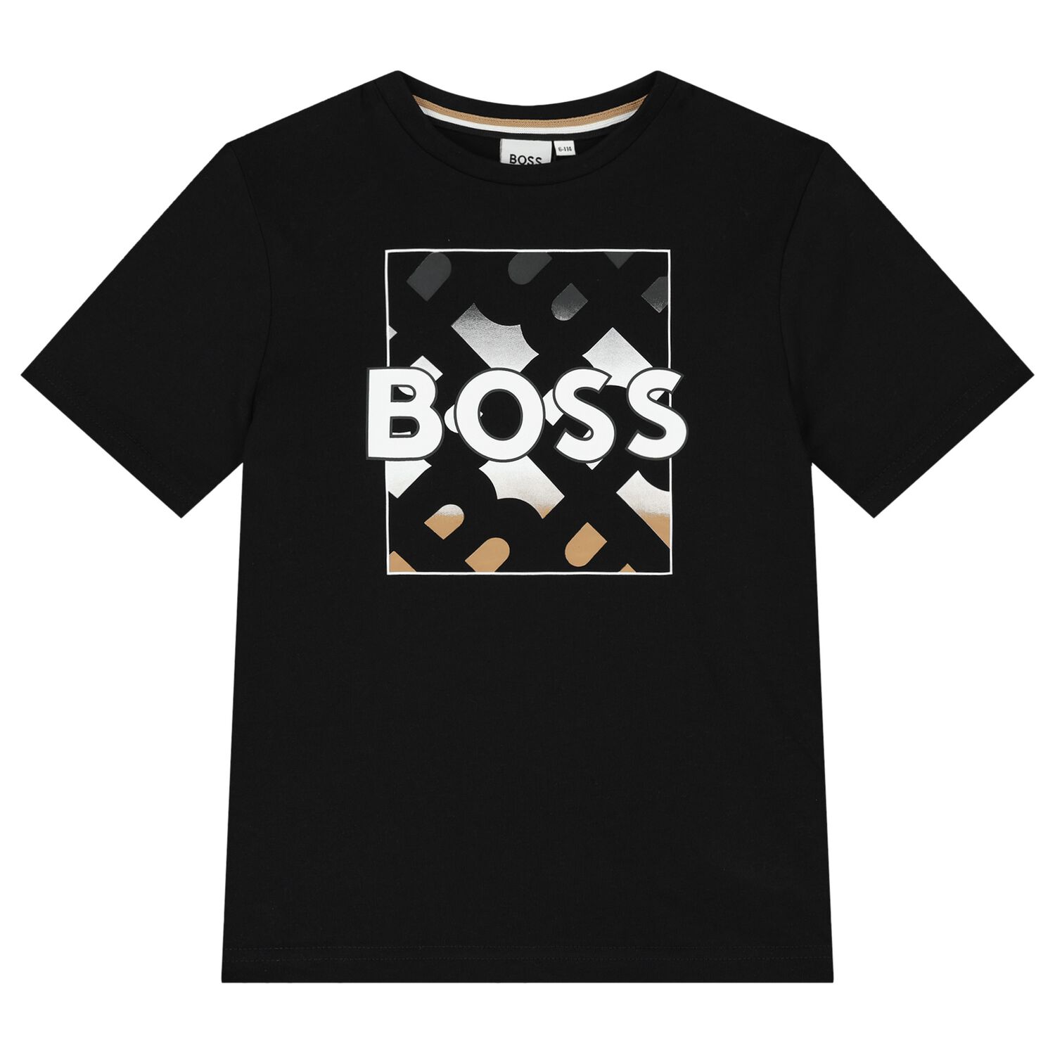 Boys Black Logo T-Shirt, 1, hi-res image number null