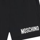 Boys Black Logo Shorts, 2, hi-res