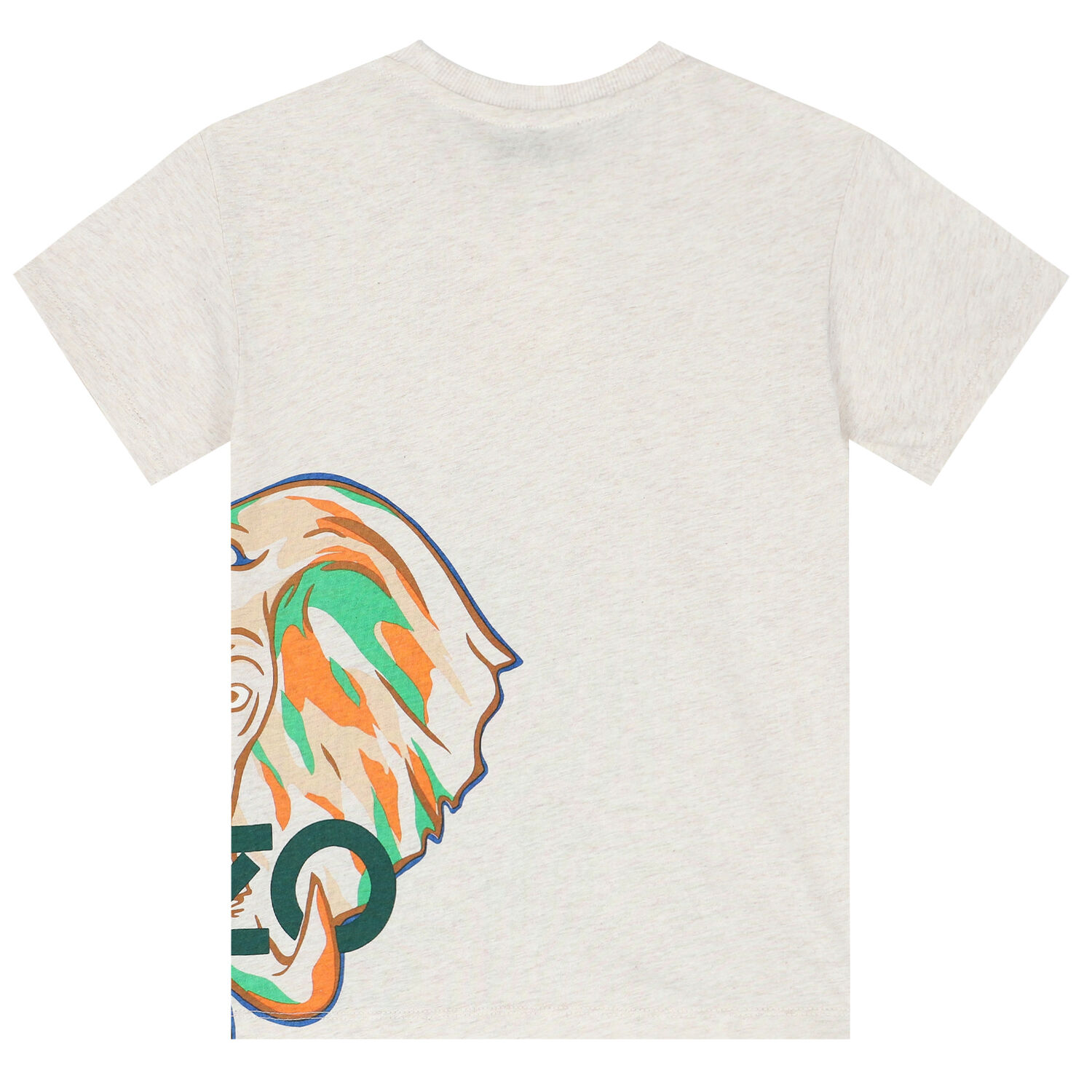 Boys Beige Elephant T-Shirt, 1, hi-res