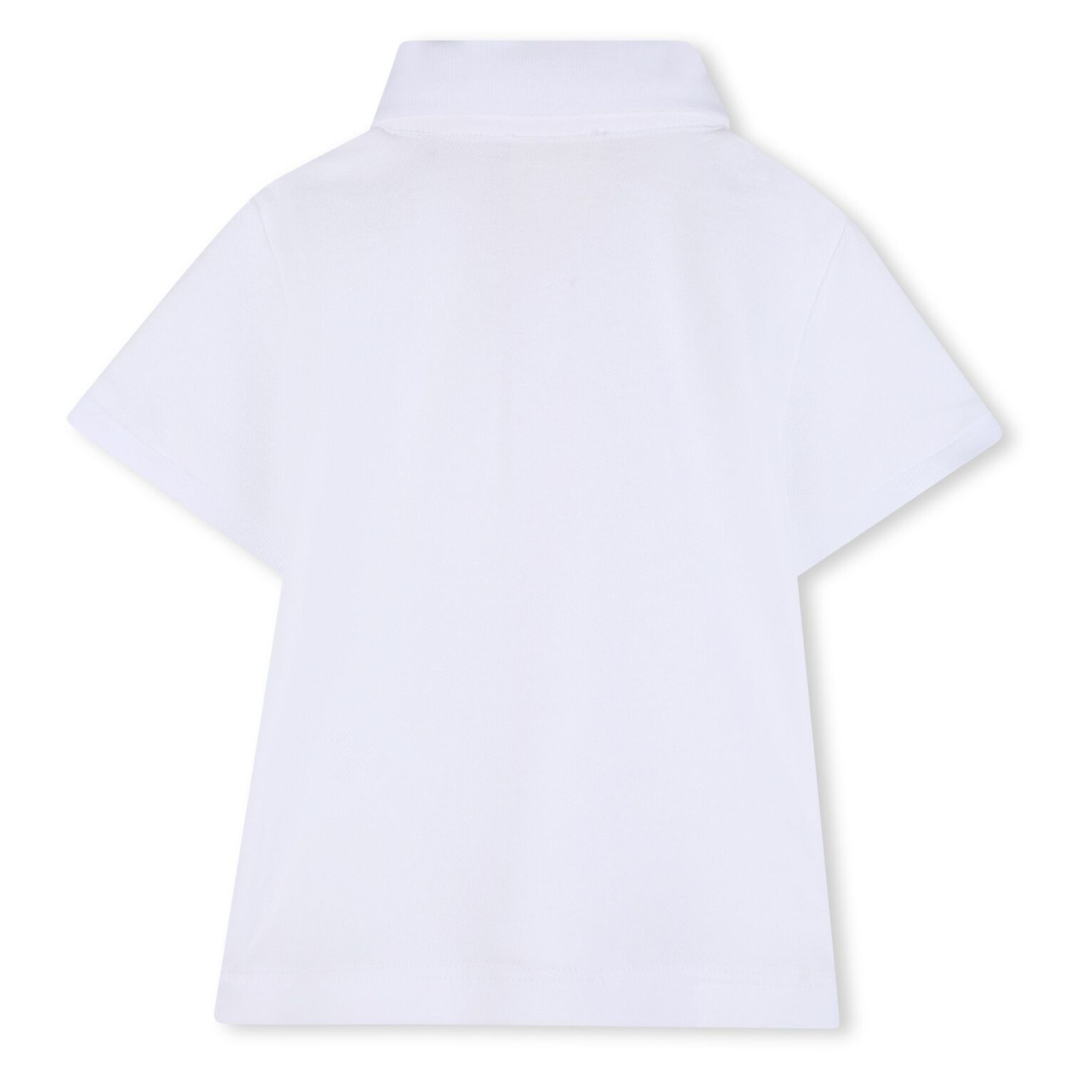 Younger Boys White logo Polo Shirt, 1, hi-res