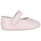 Baby Girls Pink Leather Pre Walker Shoes, 2, hi-res