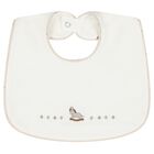 Ivory Embroidered Bibs ( 2 Pack ), 1, hi-res