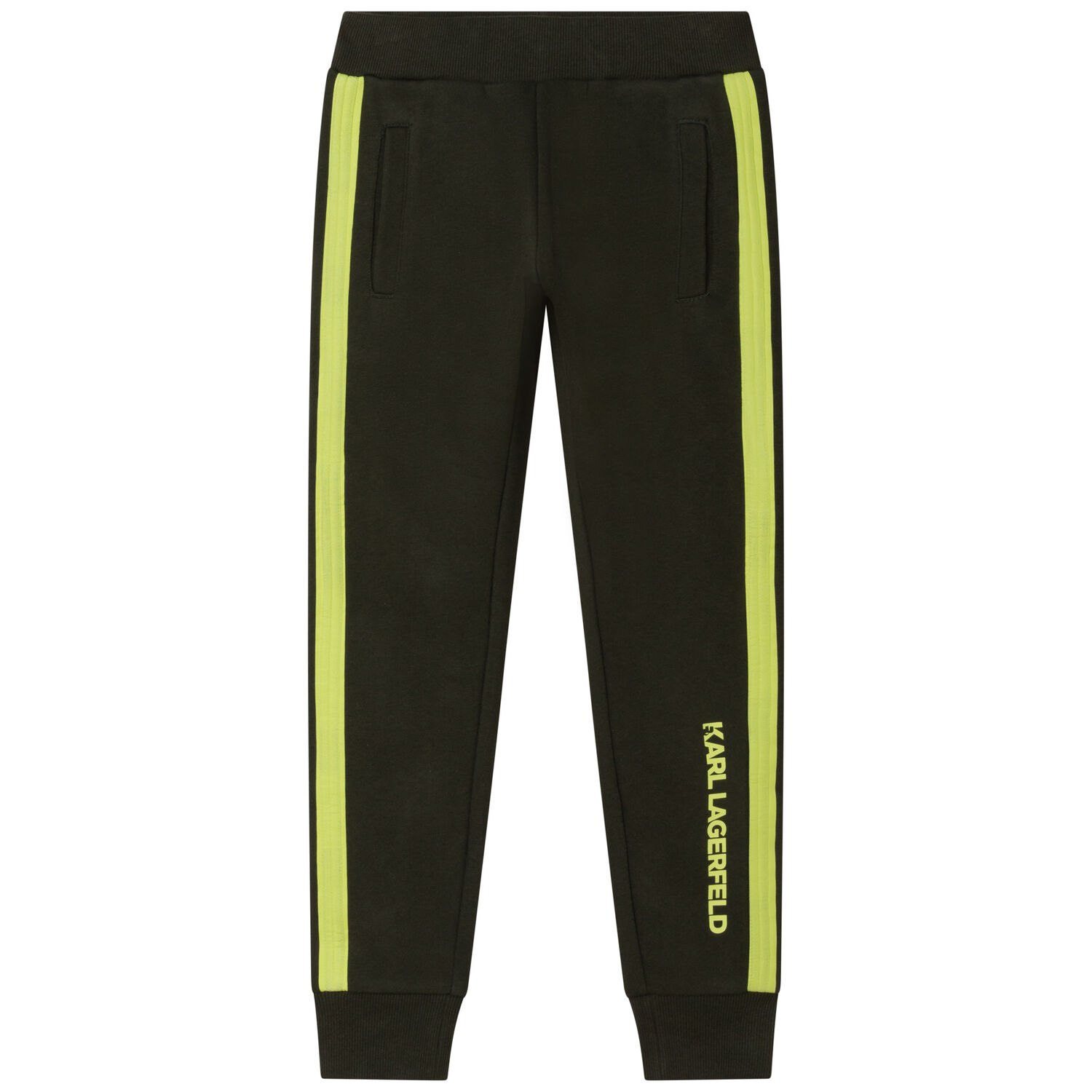 بنطلون رياضى بالشعار باللون الاسود للاولاد, 1, hi-res