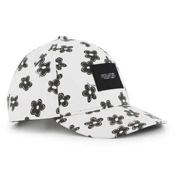 Girls White Flower Cap