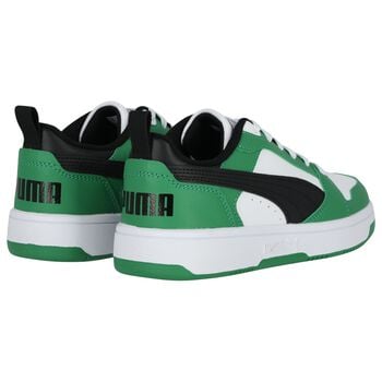 Boys White & Green Rebound Trainers
