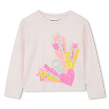 Girls Pink Long Sleeve Top
