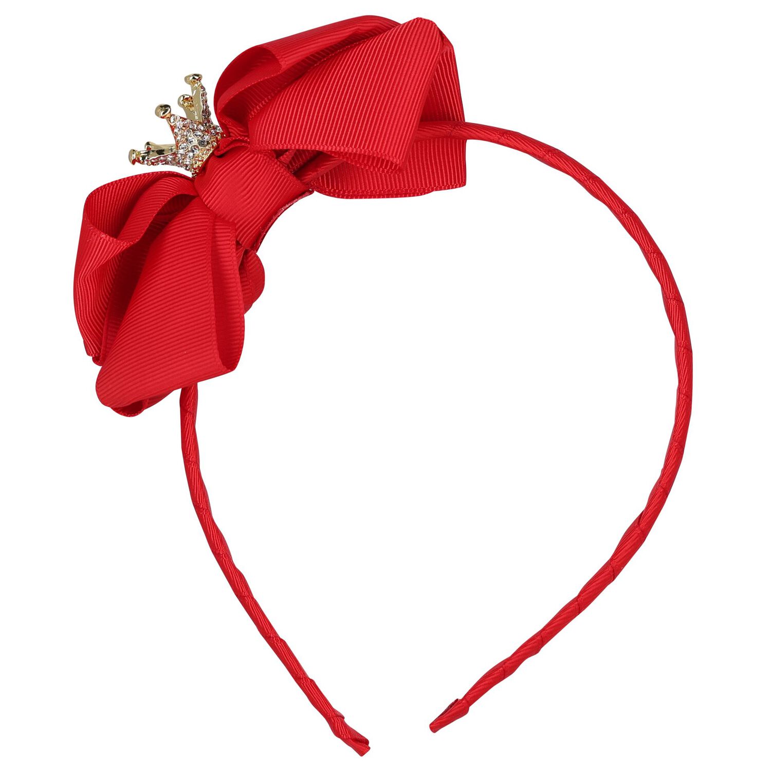 Girls Red Bow Headband, 7, hi-res