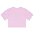 تيشيرت بنات بالشعار باللون البنفسجي, 1, hi-res