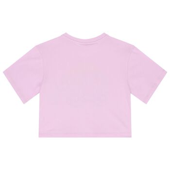 Girls Purple Logo T-Shirt