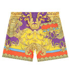 Boys Gold Barrocco Swim Shorts, 1, hi-res