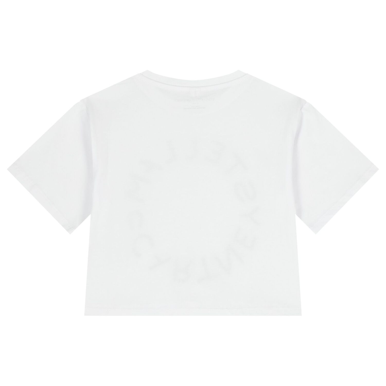 Girls White Logo T-Shirt, 1, hi-res